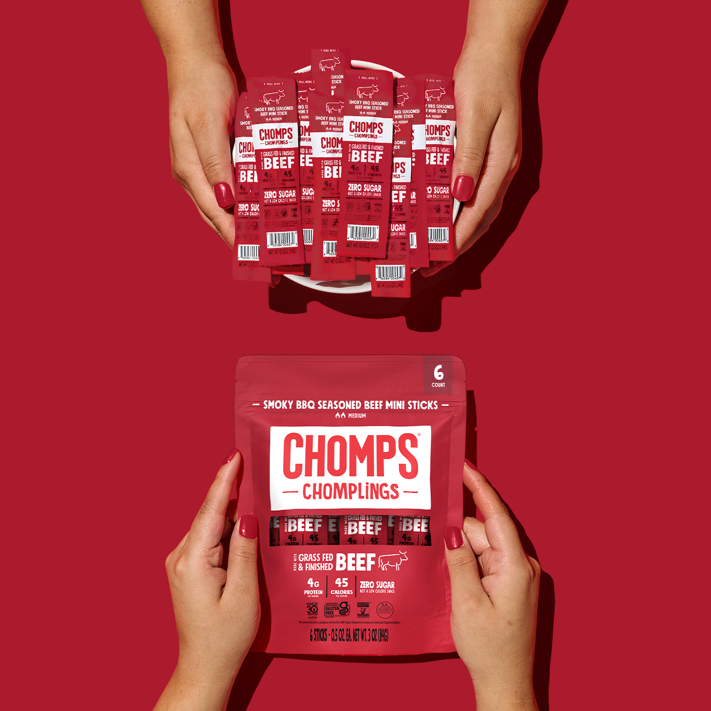 6 ct. Smoky BBQ Beef Chomplings - Home Ready Pack