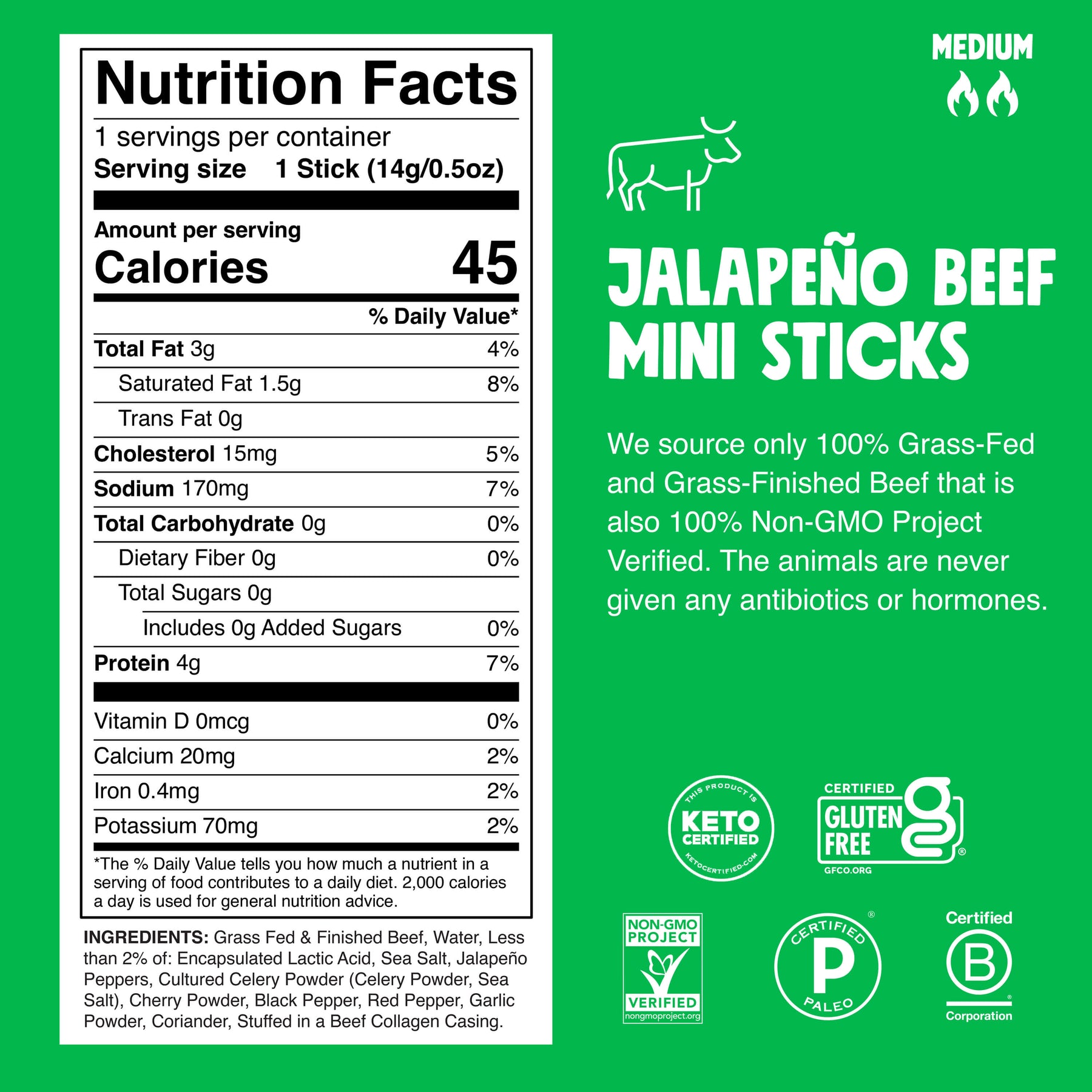6 ct. Jalapeno Beef Chomplings - Clean Beef