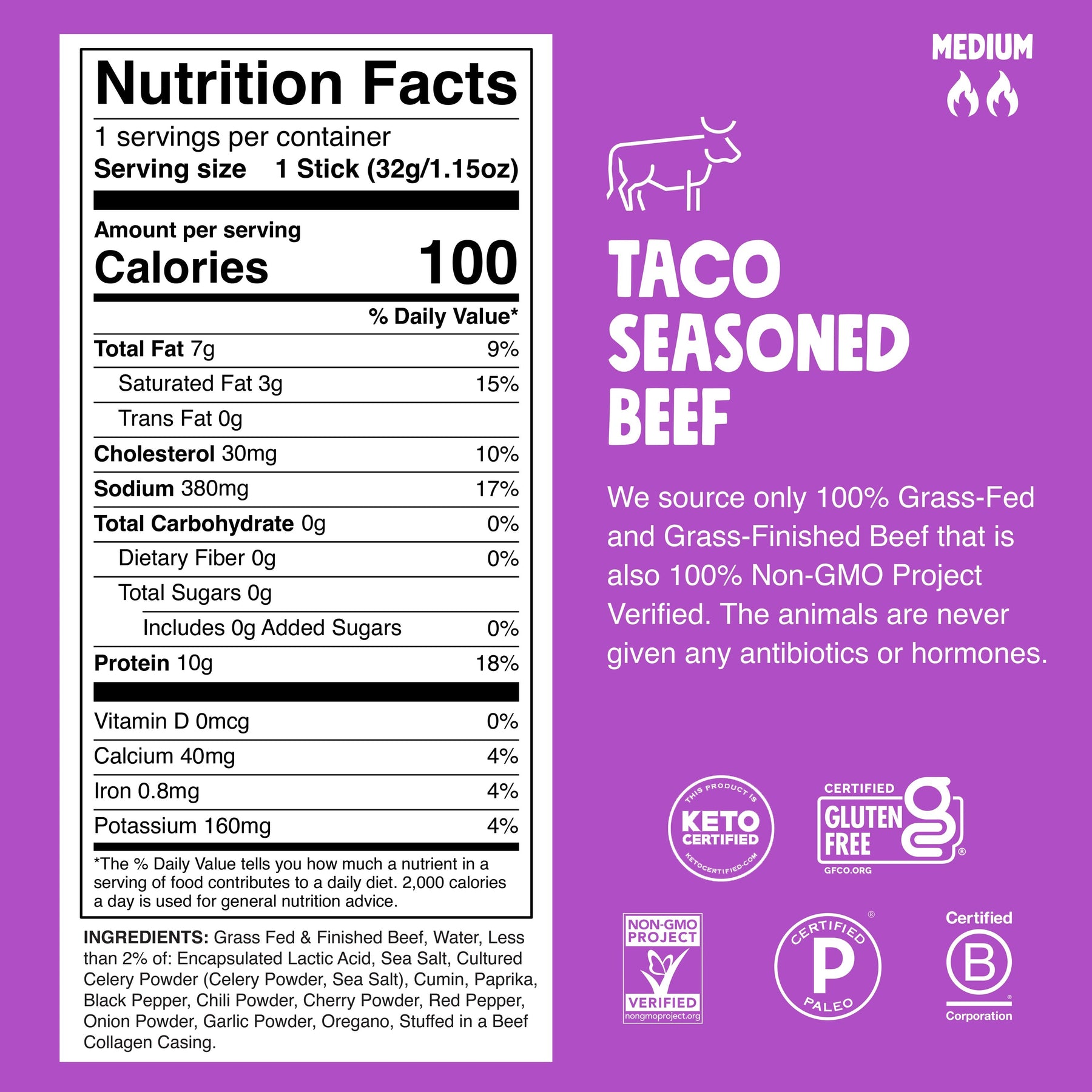 Taco Seasoned Beef - Modern Essential Beef