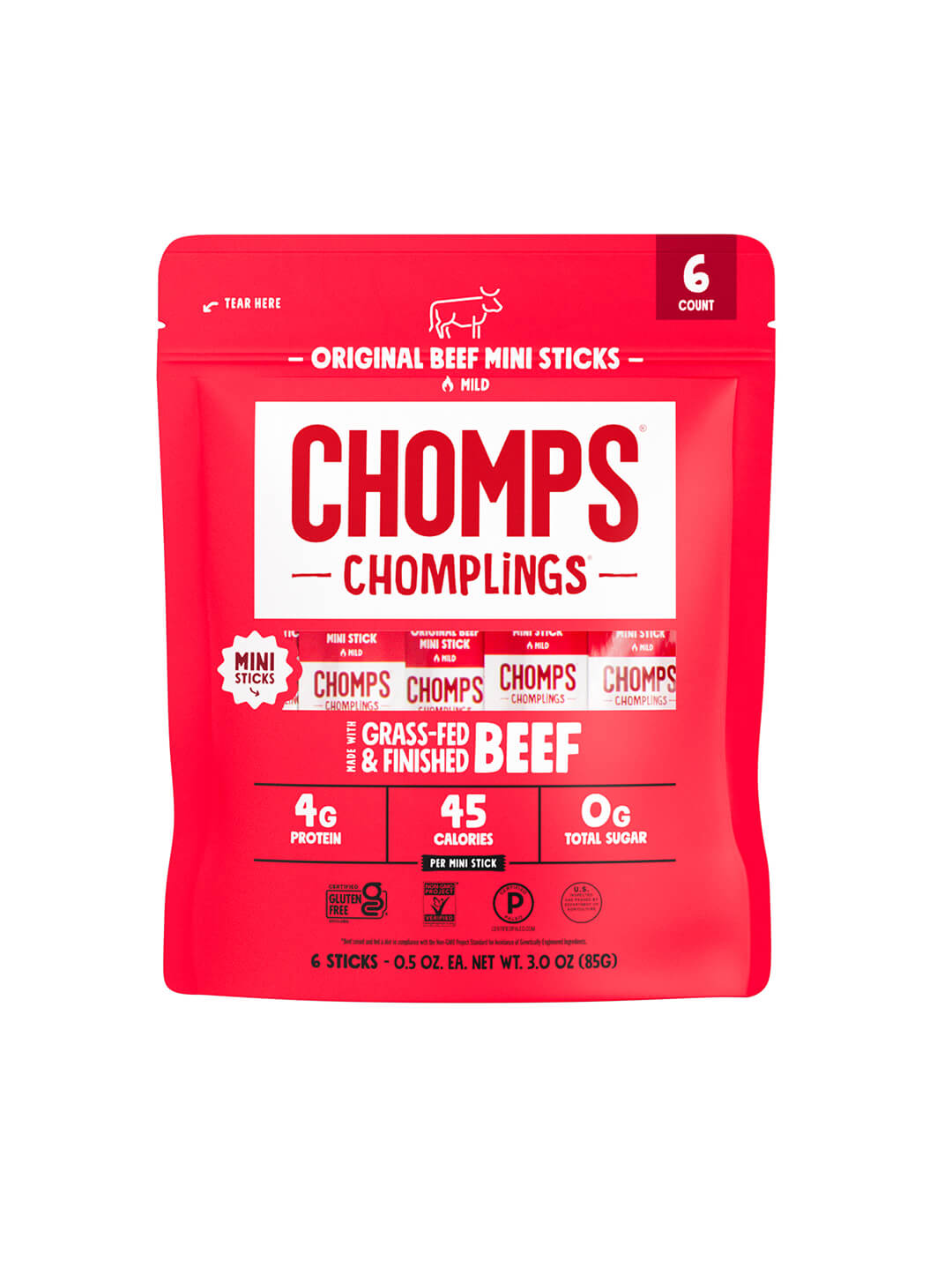 6 ct. Original Beef Chomplings - Outdoor Bundle Stock