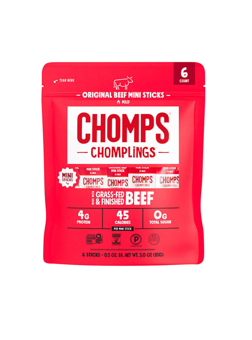 6 ct. Original Beef Chomplings - Outdoor Bundle Stock